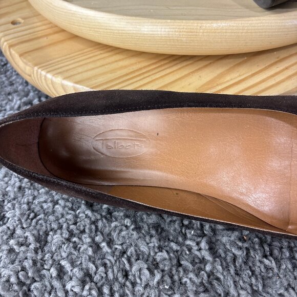 Talbots Edison Suede Flats Womens Size 9.5 Slip On Comfort Shoe Made in Brazil - Picture 7 of 9